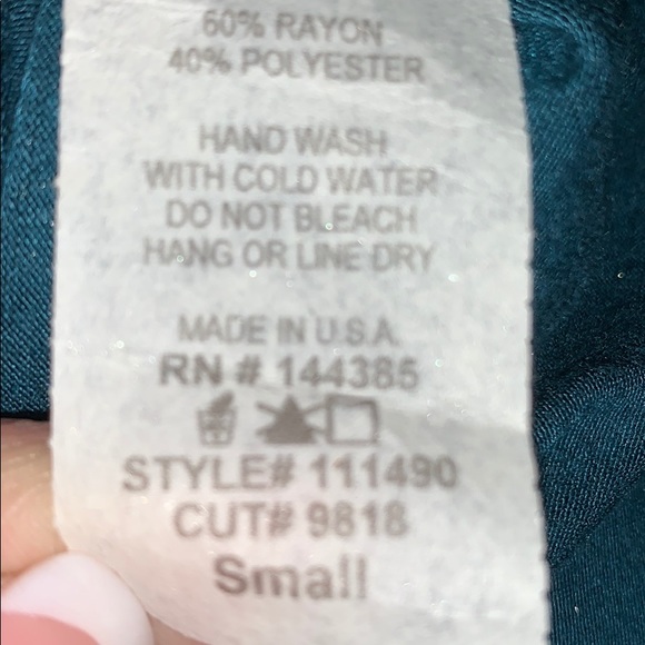 ⭐️NWT💙Our Lady of Guadelupe 3/4 Lace Sleeve Top - Picture 9 of 11